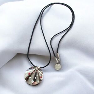 Swarovski Aura Crystal Lip Gloss Make-up Pendant Necklace